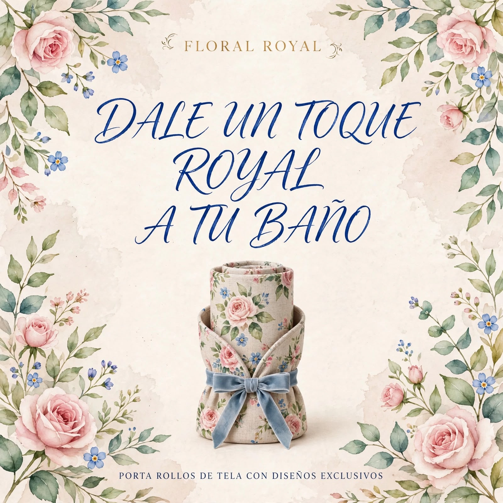 Floral Royal: Dale un toque Royal a tu baño